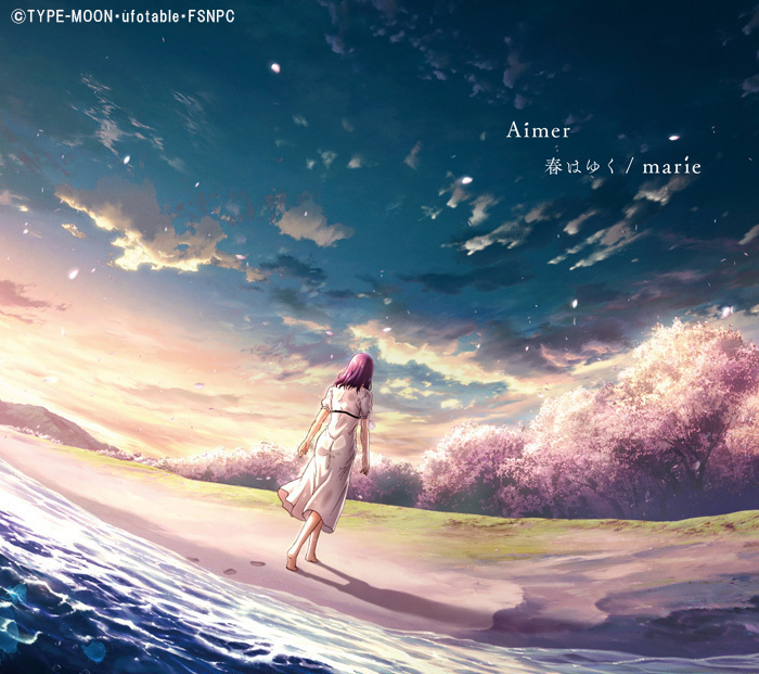 Aimer、劇場版『Fate/stay night [HF]』第3章主題歌“春はゆく”MV公開。今作も浜辺美波が主演 - 3月25日発売『春はゆく / marie』期間限定生産盤