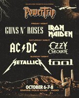 コーチェラの会場で10月にメタルアイコン結集のフェスPower Tripが開催。ガンズ、AC/DC、メタリカ、アイアン・メイデン、オジー、トゥールが出演。
